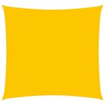 vidaXL Voile de parasol Tissu Oxford carré 4x4 m Jaune