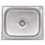 vidaXL Évier de camping Seul lavabo Acier inoxydable