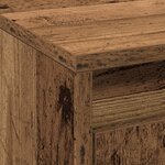 vidaXL Meuble TV avec LED - Bois ancien  139 5x34x50 cm  fait en bois d'ingénierie.