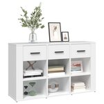 vidaXL Buffet Blanc 100x30x59 5 cm Bois d'ingénierie