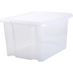 EDA PLASTIQUE Boîte de rangement Funny Box 80 L - Naturel - 64,7 x 49,5 x 36,2 cm