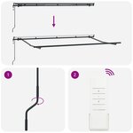 vidaXL Auvent Rétractable Multicolore 400 x 200 cm