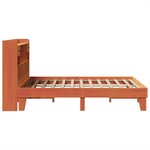 vidaXL Cadre de lit sans matelas cire marron 150x200cm bois pin massif