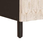 vidaXL Meuble TV avec tiroir Finition Lavage Blanc 100 x 33 x 46 cm