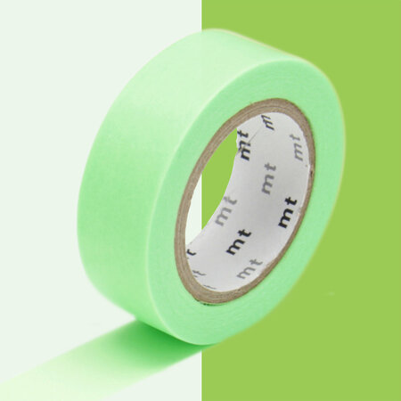Masking tape mt 1 5 cm uni vert fluo