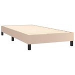 vidaXL Cadre de lit Cappuccino 90x200 cm Similicuir