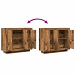 vidaXL Buffet vieux bois 92x35x75 cm bois d'ingénierie