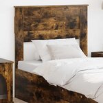 vidaXL Tête de lit Chêne fumé 100 cm Bois d'ingénierie