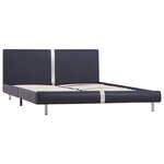 vidaXL Cadre de lit Noir Similicuir 120x200 cm