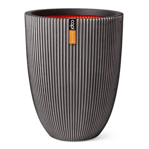 Capi Vase élégant Groove 34x46 cm anthracite