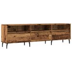 vidaXL Meuble TV vieux bois 150x30x44 5 cm bois d'ingénierie