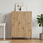 vidaXL Buffet Chêne artisanal 66 x 34 5 x 92 cm Bois d'ingénierie
