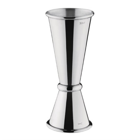 Mesure de bar conique inox - 25 / 50 ml - olympia -  - inox x95mm