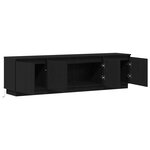 vidaXL Meuble TV Chêne noir 180 x 38 x 49 cm Bois d'ingénierie