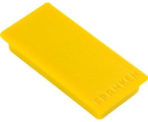 Paquet de 10 Aimants rectangulaire 50 x 23 mm Jaune FRANKEN