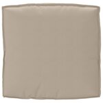 vidaXL Ensemble de coussins de palette 2 pièces taupe en tissu Oxford