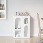 vidaXL Buffet Blanc 59 x 35 x 80 5 cm Bois d'ingénierie
