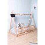 CHILDHOME Cadre de lit tipi 70x140 cm Bois Naturel