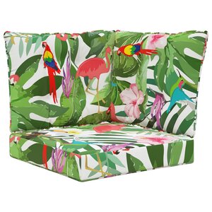 vidaXL Coussin de canapé d'extérieur 3 Pièces coloré Polyester