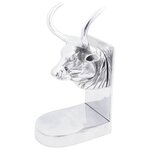 Serre-livres vidaXL 2 Pièces Argent 17x15x27 cm Aluminium Bull