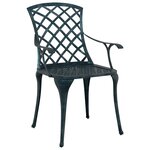 vidaXL Chaise de jardin Vert 61 x 60 5 x 93cm Aluminium