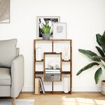 vidaXL Bibliothèque vieux bois 63x20x90 cm bois d'ingénierie
