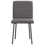 vidaXL Chaises à manger lot de 4 gris similicuir