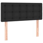 vidaXL Tête de lit Noir 100x5x78/88 cm Similicuir