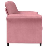 vidaXL Canapé 1 place Rose 88 x 83 x 95 cm Velours