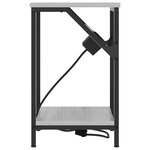 vidaXL Armoires de chevet 2 Pièces Sonoma gris 38 x 30 x 48 cm