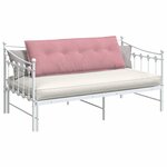 vidaXL Coussin de Dos Rose 140 x 50 cm Tissu en velours côtelé