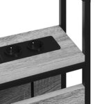 vidaXL Tête de lit de rangement Sonoma gris 160 cm Bois d'ingénierie