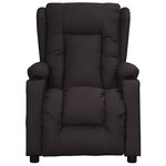 vidaXL Fauteuil Noir Similicuir