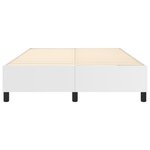 vidaXL Cadre de lit Blanc 140x190 cm Similicuir