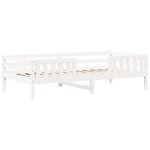 vidaXL Ensemble de lit et de banc avec toit sans matelas 75x190 cm