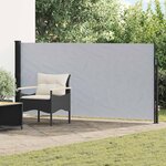 vidaXL Store latéral rétractable Gris 500 x 120 cm Polyester