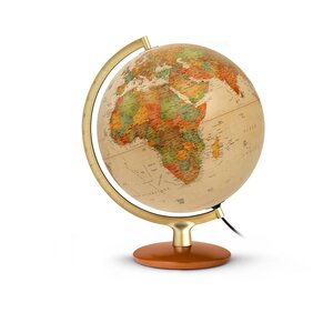 Globe terrestre lumineux 30 cm 'Premium' Antique JPC
