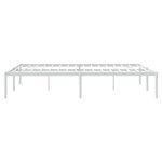 vidaXL Cadre de lit métal sans matelas blanc 140x200 cm