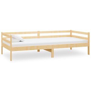 vidaXL Lit de jour sans matelas bois de pin massif 90x200 cm