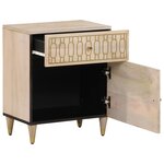 vidaXL Table de chevet 50x33x60 cm bois de manguier massif