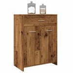 vidaXL Armoire de salle de bain vieux bois 60x33x80 cm bois ingénierie
