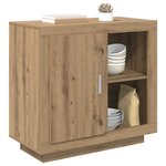 vidaXL Buffet Chêne artisanal 80 x 40 x 75 cm Bois d'ingénierie
