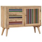 vidaXL Buffet 100 x 30 x 75 cm Bois de manguier massif