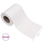 vidaXL Écrans d'intimité de jardin 4 Pièces PVC 35x0 19 m Blanc