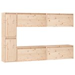 vidaXL Meubles TV 6 Pièces Bois massif de pin