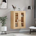 vidaXL Armoire murale chêne sonoma 69 5x34x90 cm