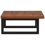 vidaXL Étagère de vasque murale acier et bois de chêne massif