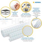 Film de protection Couvre-livre Transparent adhésif 400 mm x 1 m HERMA