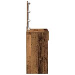 vidaXL Coiffeuse Bois Ancien 100 x 40 x 130 cm Bois d'ingénierie