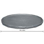 Bestway Couverture de piscine 1 Ø6 71 m Rond Polyester Gris for